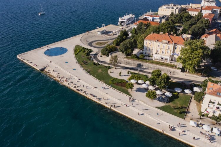 Morske orgulje Pozdrav suncu panorama poluotok